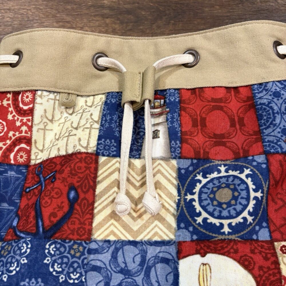 Paul Brent Nautical Patchwork Drawstring Backpack… - image 2